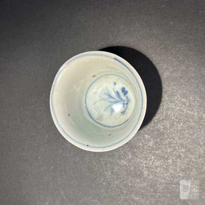 明 青花花鸟纹杯 - 图4